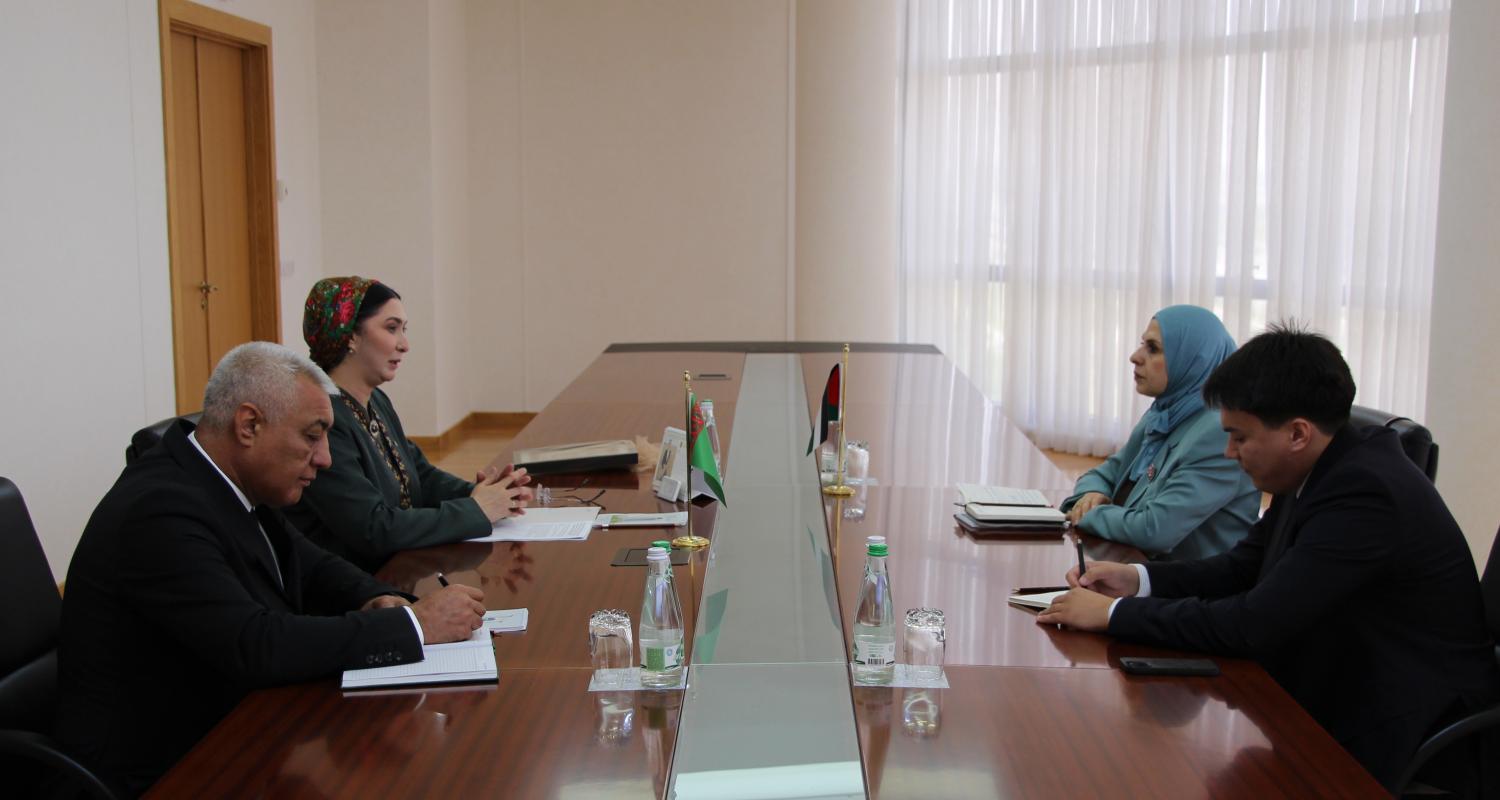 The Deputy Minister of Foreign Affairs of Turkmenistan held a meeting with the Ambassador of the State of Palestine
