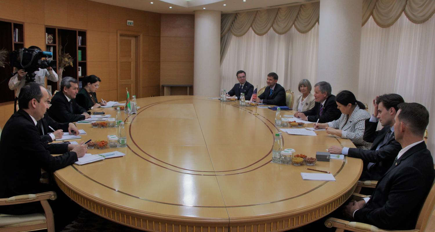 A meeting with a US senator was held at the Ministry of Foreign Affairs of Turkmenistan.